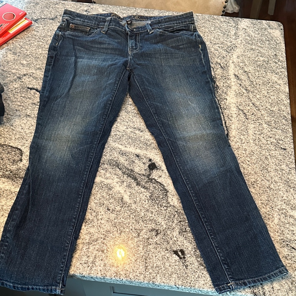 Y2K- Vintage GAP Dark Blue Premium Denim Capri Jeans 8/29